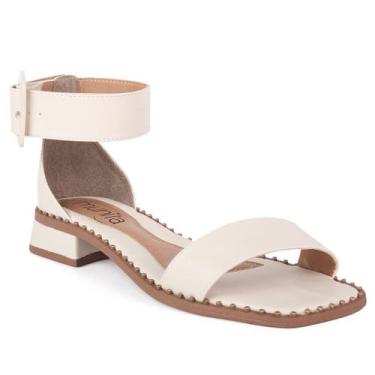 Imagem de Sandália Munita Feminina Saltinho Bloco Social Salto Baixo 3 cm Sola C