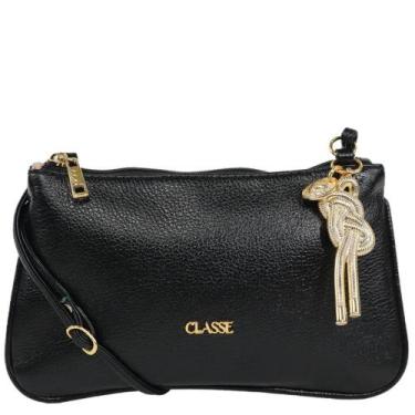 Imagem de Bolsa crossbody classe couro, Preto, UN