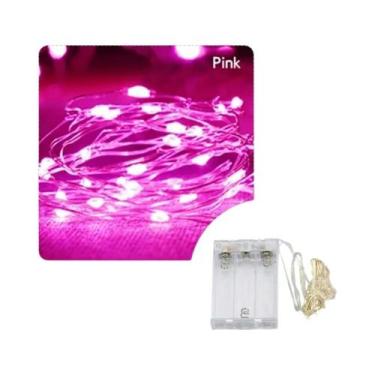 Imagem de Guirlanda De Luzes LED De Fio De Cobre Com Pilhas Para Decoração De Na