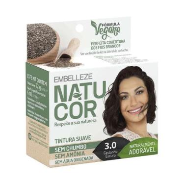 Imagem de Tintura Vegana Natucor Embelleze, Castanho Escuro 3.0