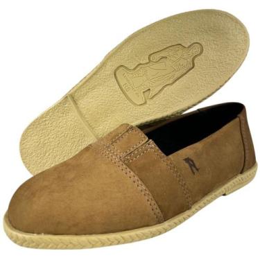 Imagem de Sapatilha Gaúcha Angoneze Couro Nobuck Castor Com Sola Em PVC Ref063R,