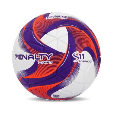 Imagem de Bola Futebol Campo Penalty S11 Torneio XXIII Cor: Branco E Laranja