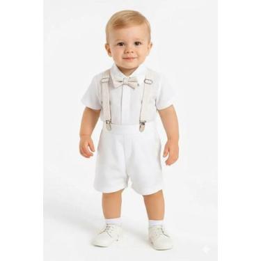 Imagem de Roupa Batizado Infantil Menino Casamento Formatura Papilloo, 4 ANOS, B