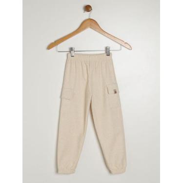 Imagem de Calça Moletinho Infantil Para Menino - BEGE - Duzizo, Bege, 10