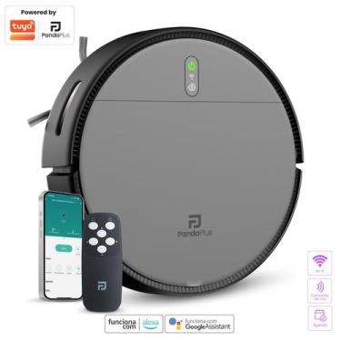 Imagem de Aspirador Robô Inteligente Com App Alexa Google Wifi PandaPlus AMGR1 C