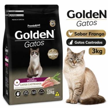 Imagem de  Ração Golden Fórmula Gatos Castrados Frango 3kg - GERAL
