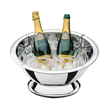 Imagem de Champanheira Tramontina Rotonda em Aço Inox com Suporte para 4 Garrafas 42 cm 11,9 L