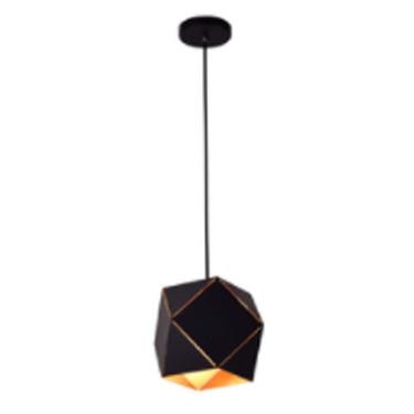 Imagem de Lustre/Pendente Alumínio RPX Faces Preto 1 Lâmpada Design Moderno Industrial Quarto Sala Startec