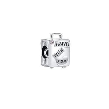 Imagem de Berloque MALA TRAVEL WITH MOM em Prata 925