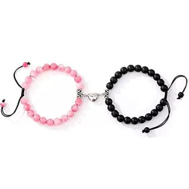 Imagem de Pulseiras para melhores amigas para 2 melhores amigas presentes para mulheres homens casais presentes para ele e ela pulseiras combinando para casais pulseira para 2 - presentes para marido esposa, pequeno, Small