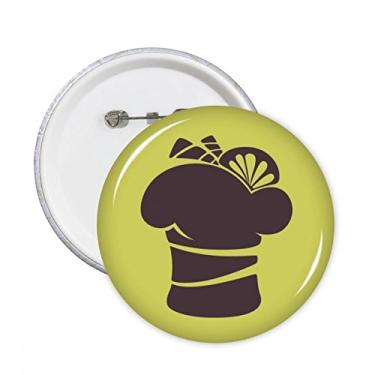 Imagem de Emblema com contorno de sorvete de limão preto com alfinetes redondos para decoração 5 peças