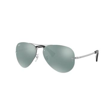 Imagem de Ray-Ban Óculos de sol femininos aviador espelhados Highstreet, Prata, One Size