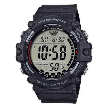 Imagem de Relogio De Pulso Casio Standard Digital Caixa Resina Preta Visor Claro Pulseira Resina...