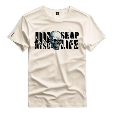Imagem de Camiseta Shap Life Jiu Jitsu Caveira Treino 100% Algodão Treino