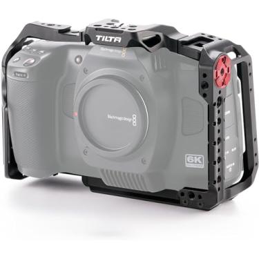 Imagem de Tilta Gaiola de câmera para BMCC 6K | Compatível com Black Magic Design Cinema Camera 6K Cold Shoe/Arri Rosette/NATO Rail | (gaiola completa para câmera)