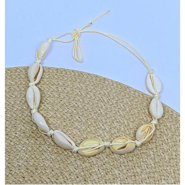 Imagem de Colar Gargantilha Feminino e Masculino Conchas Búzios do Mar Estrela N