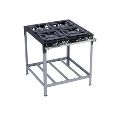 Imagem de Fogão Industrial 4 Bocas 30X30 S2020 Metalmaq, Gás Natural