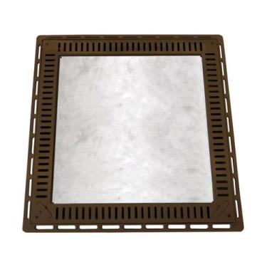 Imagem de Tampa Casa Máquina Piscina Rebaixada Simples Grelha 80x80 M - G.D.A. I