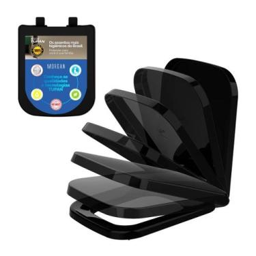 Imagem de Assento icasa misti preto soft close polipropileno - Tupan