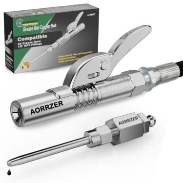 Imagem de Conjunto de Acopladores de Ponta de Agulha e Pistola de Graxa AORRZER