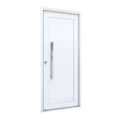 Imagem de Porta de Alumínio Lambri 215x105cm com Puxador de 80 cm Lucasa Alumíni