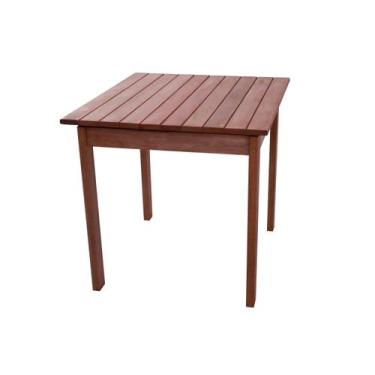 Imagem de Mesa Quadrada em Madeira 90x80cm Ultron - ALF MÓVEIS
