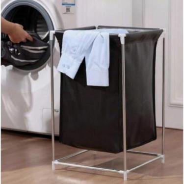 Imagem de Cesto de Roupa Suja Inox Organizador Multiuso com Suporte organizador de Brinquedos