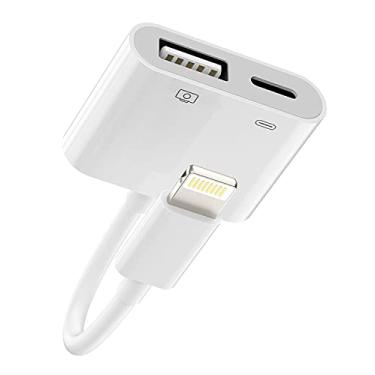 Imagem de zoyuzan Otg E Porta De Carregamento Compatíveis Com Lightning Macho Para Usb 3.0 Fêmea, Adaptador Carregador Divisor 2.0 Iphone 11, 12, Xr, X, 8Plus, Ipad, Câmera, Leitor Cartão, Mouse, Teclado, Mid
