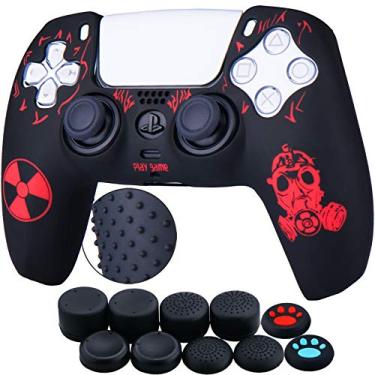 Imagem de YoRHa Capa De Pele Personalizada Com Pontos Traseiros Borracha Silicone Para Controle Ps5 X 1 (Vermelho Radiação) Alças Polegar Profissionais 10