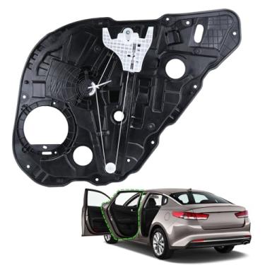 Imagem de Duolctrams Regulador de vidro elétrico traseiro esquerdo do lado do motorista com painel sem motor compatível para KIA Optima 83471-D4000 2016-2021