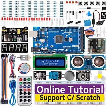 Imagem de SunFounder O kit de projeto de iniciação mais completo compatível com Arduino IDE Mega 2560 R3 Mega328 Nano Mega2560, codificação de arranhões, inclui 42 tutoriais on-line