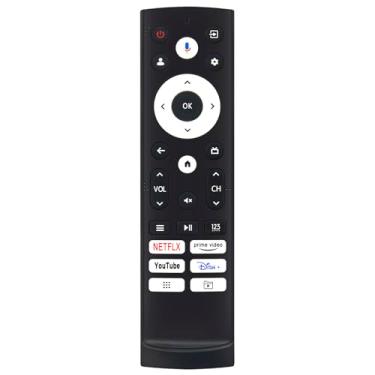 Imagem de Controle remoto de substituição por voz ERF3Y90H Comandante compatível com Hisense Smart Google TV 85QD75N 100QD7N 65QD7N 85QD7N 75QD7N