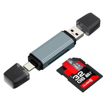 Imagem de Leitor de cartão USB C USB A para SD (2 em 1) para iPhone 16 15 para câmera digital Apple TF Micro SD Memory Photo Transfer Flash Drive Adaptador de armazenamento MacBook Android para iPad compatível