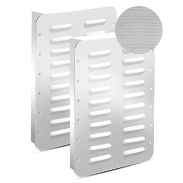 Imagem de Ventiladores de empena integrados atualizados (pacote com 2) com telas para evitar condensação e superaquecimento em casas de contêineres, contêineres, escritórios e cabines de navios