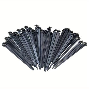Imagem de 500 peças por saco, suporte de gotejamento de irrigação de 1/10.2 cm, suporte de mangueira para sistema de gotejamento de irrigação de jardim (11 cm)