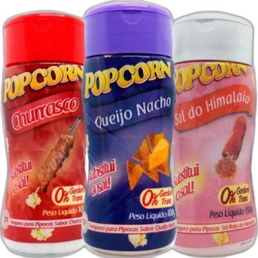 Imagem de 3 Temperos Sabores Churrasco, Queijo Nacho E Sal Do Himalaia - Flavore