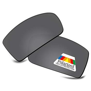 Imagem de Bwake Lentes de reposição para óculos de sol Oakley Flak Beta OO9363 - preto escuro polarizado