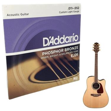 Imagem de Jogo De Cordas Daddario Phosphor 011 Bronze Para Violão Ej26
