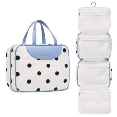 Imagem de Bolsa de higiene Bosidu para mulheres pendurada com bolinhas de viagem