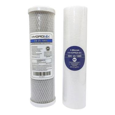 Imagem de Kit Refil Premium Hydronix Carvão E Polipropileno 10 - Fdma Filtros
