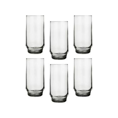 Imagem de Jogo de Copos Vidro 6 Peças 410ml  - Nadir Lights LD, Transparente, 6
