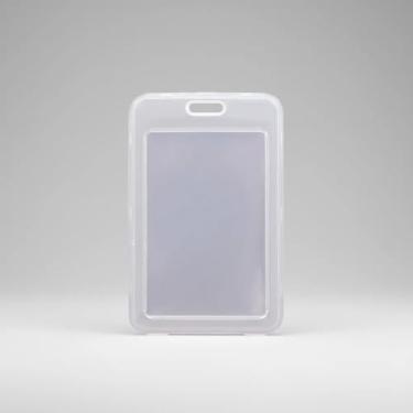 Imagem de Porta Cartão Transparente Bilhete Único Ônibus Crachá Vertical Trabalho Estudante (1)