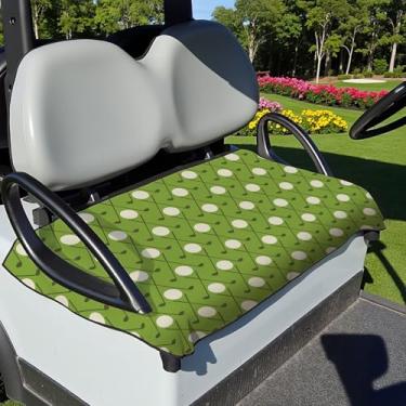 Imagem de Capas de assento de carrinho de golfe, cobertor de toalha de assento de carrinho de golfe verde-oliva, 100% microfibra, macio e confortável, carro de clube universal e mais carrinhos de golfe de 2