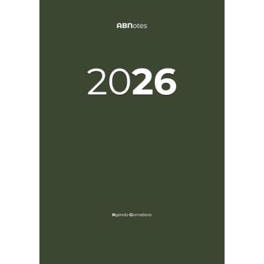 Imagem de ABNotes Agenda 12M 12 mesi Giornaliera B5 Army Green: Planner/Diario giornaliero - Verde Militare - Grande 366 Pagine Spesse - Griglia calendario annuale e mensile - Note