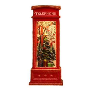 Imagem de Cabine telefônica de Natal Snow Globe Lantern HEITIGN