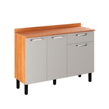 Imagem de Balcão De Cozinha Itatiaia Madeira Portas Gaveta Vegas