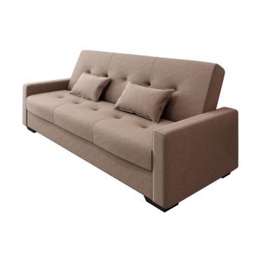 Imagem de Sofá Cama Lavínia 3 Lugares Boucle Marrom Matrix
