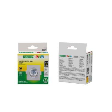 Imagem de Spot Embutir Quadrado Alltop Mr16 5w - Taschibra 3000k (amarela)