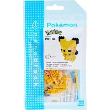Imagem de Blocos De Montar Pokémon Pichu Nanoblock Original Kawada - 90 - Mattel