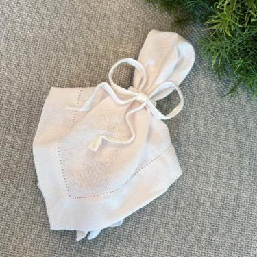 Imagem de Porta Guardanapo Laço de Veludo - Casa Canela, Branco